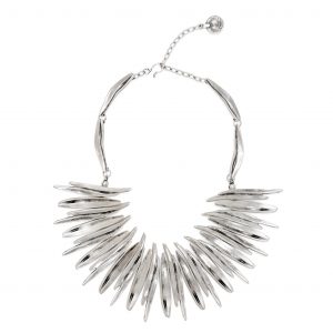 Handmade Fire Pewter Necklace - 1549
