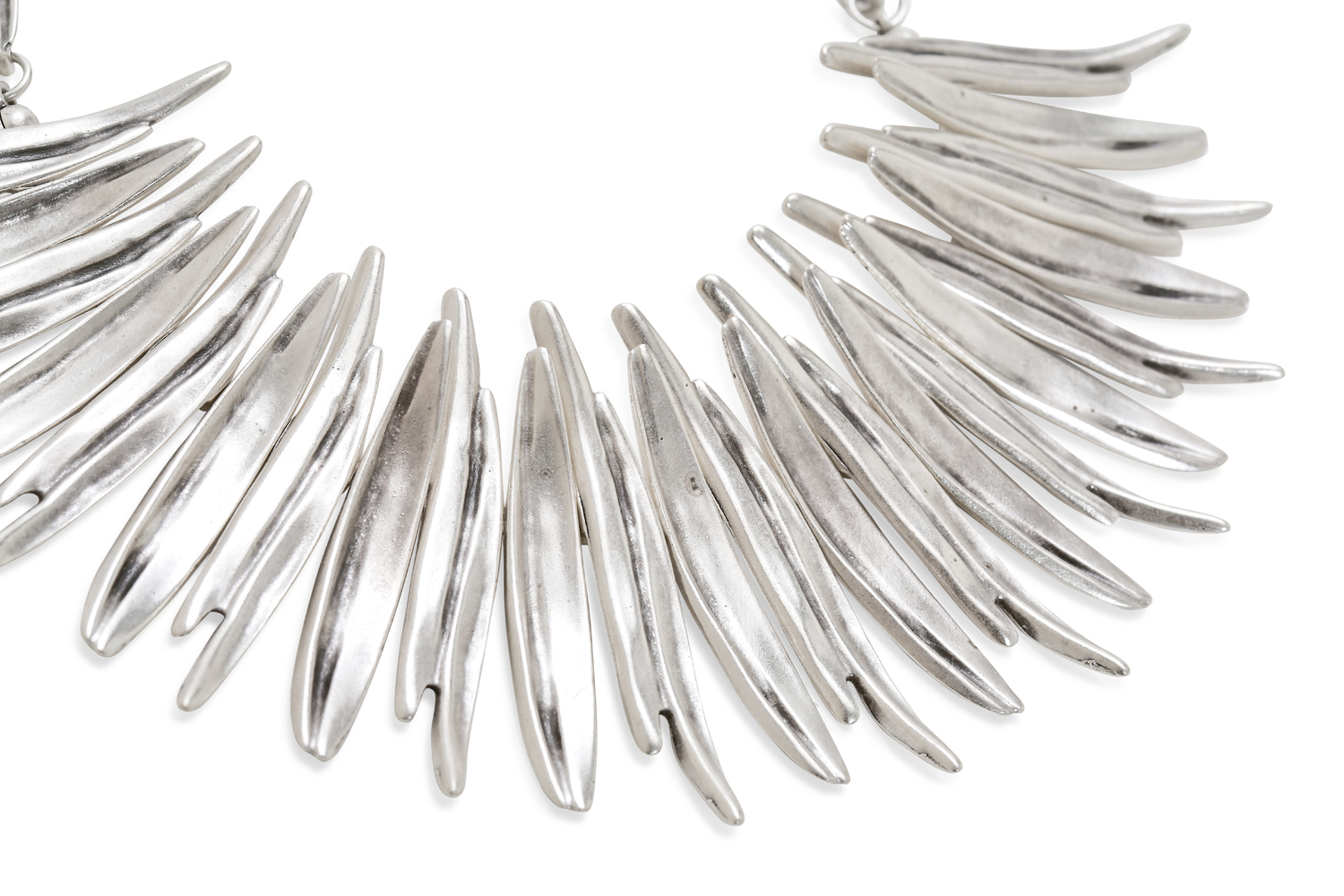 Handmade Fire Pewter Necklace - 1549 - Image 3