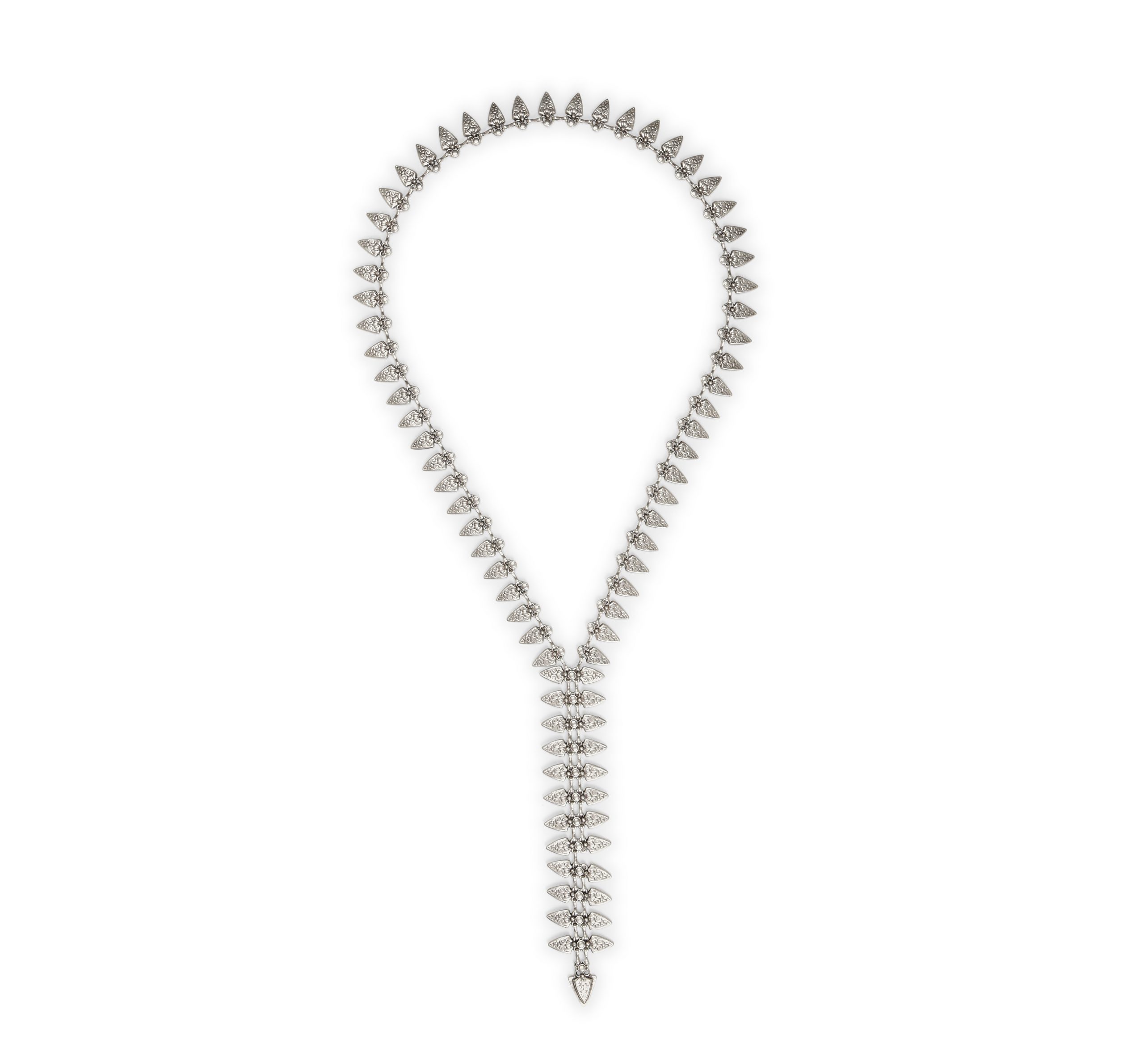 Handmade Arrow Pewter Necklace - 1747