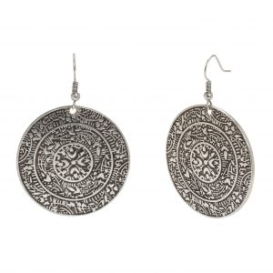 Handmade Pewter Earrings - 4651