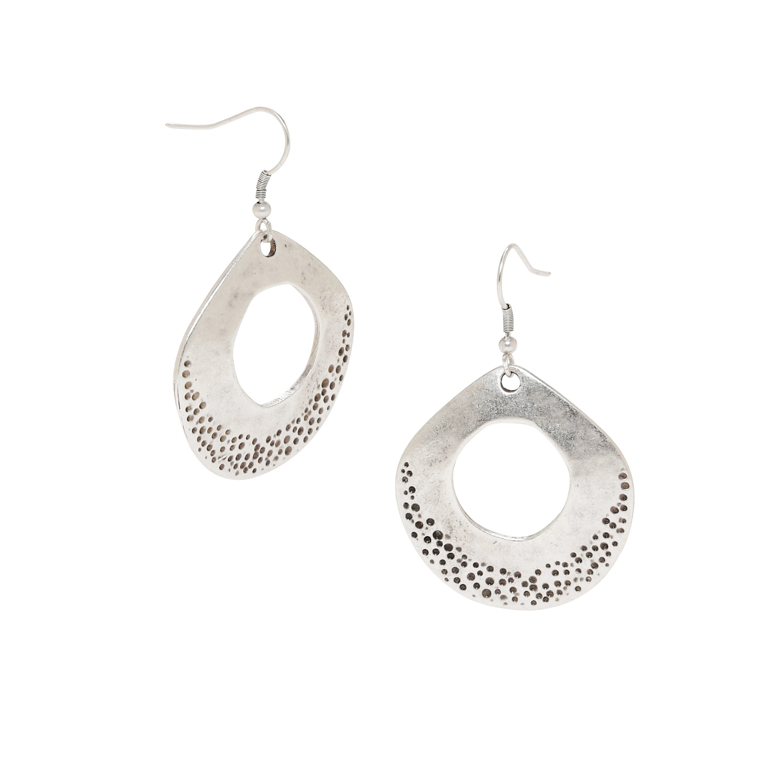 Handmade Pewter Earrings - 5112 - Image 2