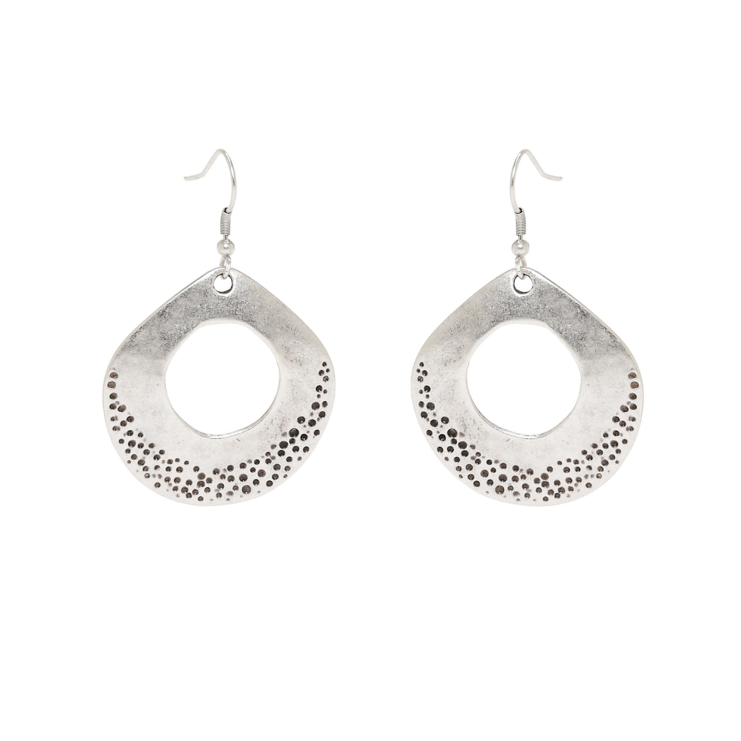 Handmade Pewter Earrings - 5112