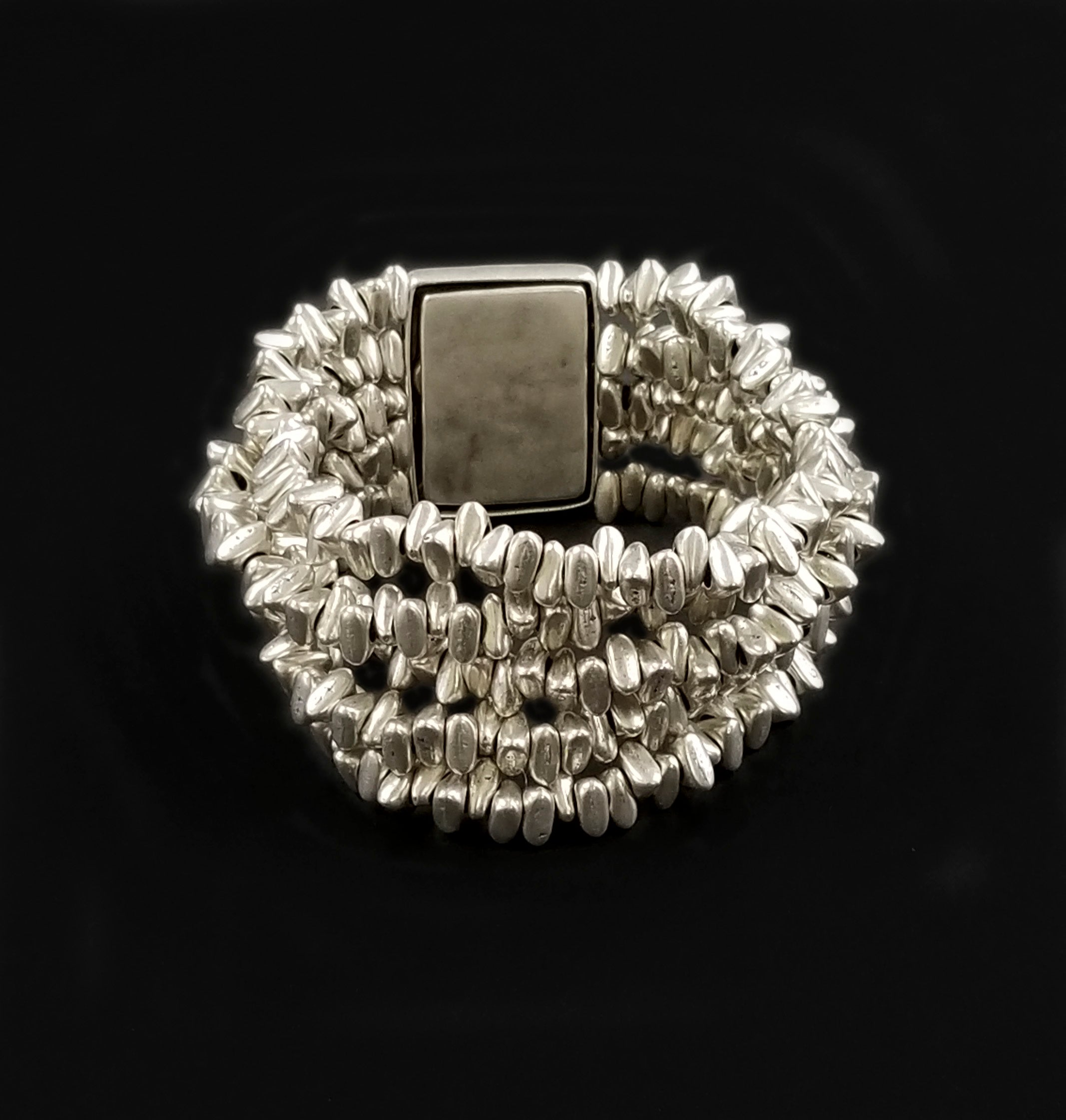 Handmade Pewter Bracelet - SLVR2010 - Image 4