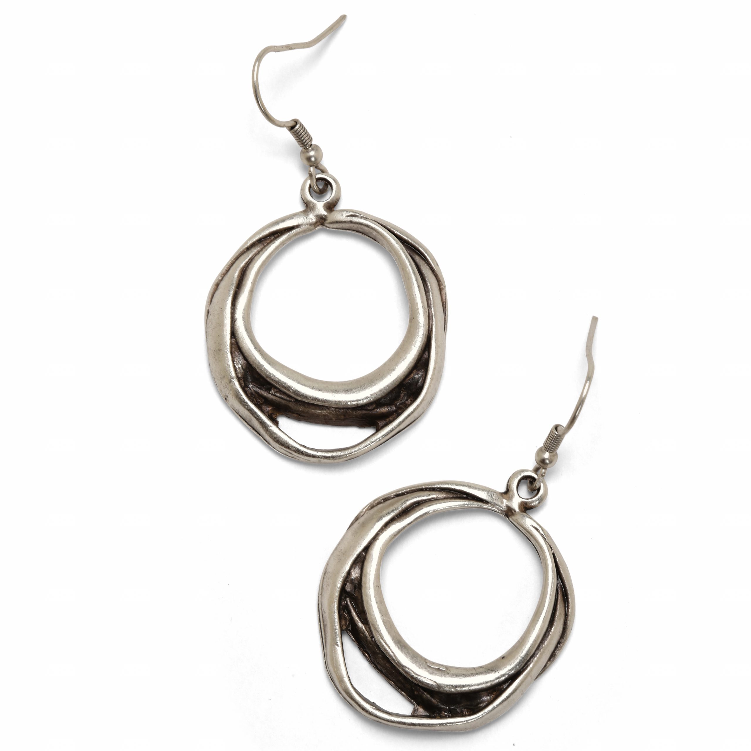 Handmade Pewter Earrings - KU93 - Image 2
