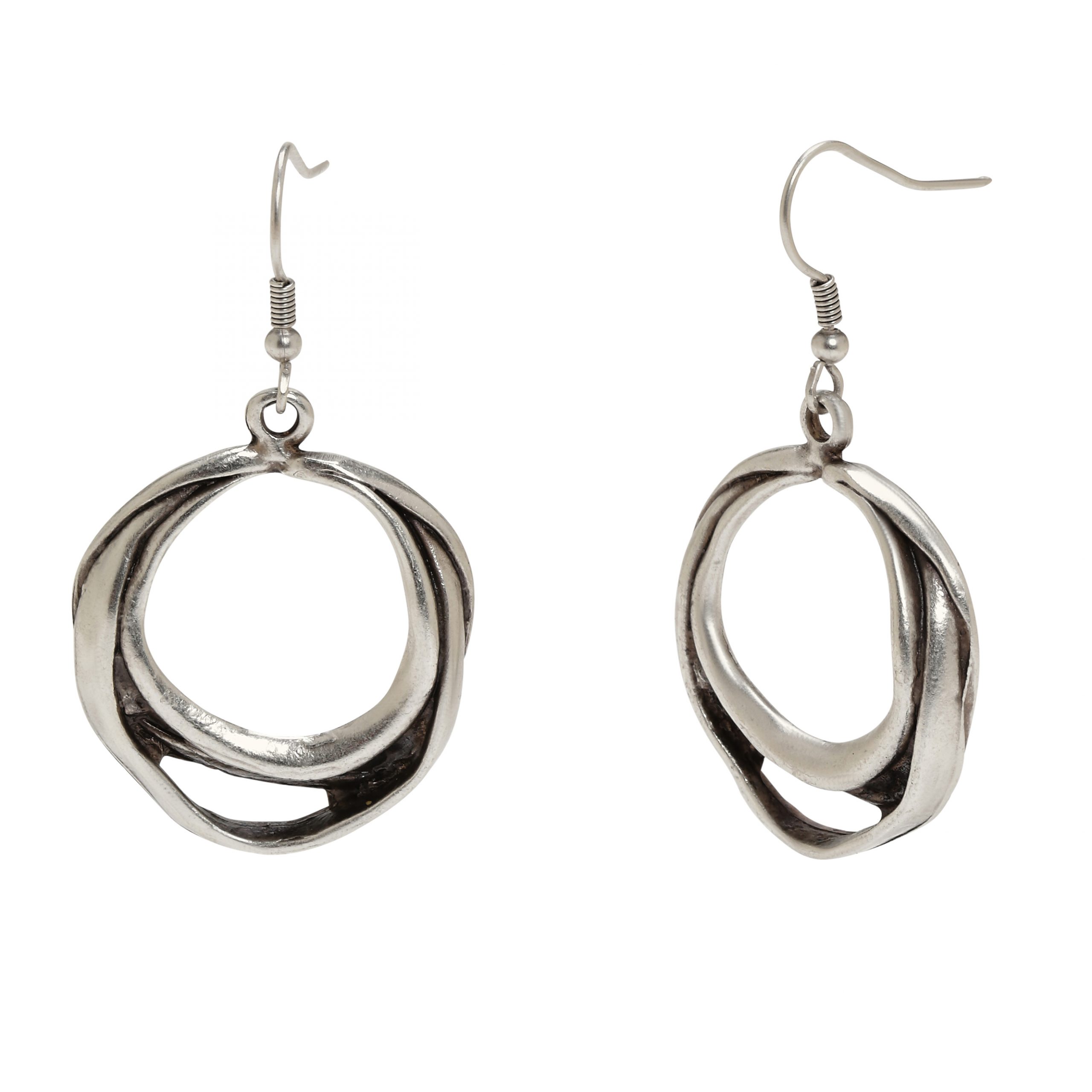 Handmade Pewter Earrings - KU93