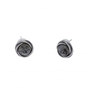 Handmade Crystal Pewter Earrings - NE1280