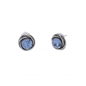 Handmade Crystal Pewter Earrings - NE1282