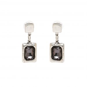 Handmade Crystal Pewter Earrings - NE1355