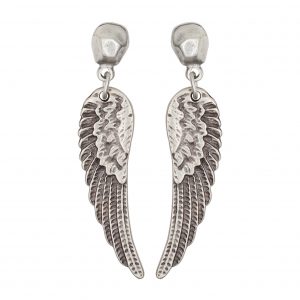 Handmade Wings Pewter Earrings - NE1579