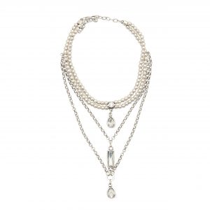 Handmade Angel Crystal Pewter Necklace - NN3126