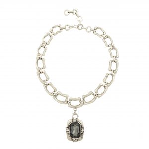Handmade Crystal Pewter Necklace - NN3168