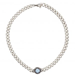 Handmade Blue Dream Crystal Pewter Necklace - NN3572