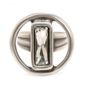 Handmade Crystal Pewter Ring - NR6091