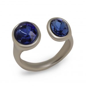 Handmade Crystal Brass Ring - NR6112