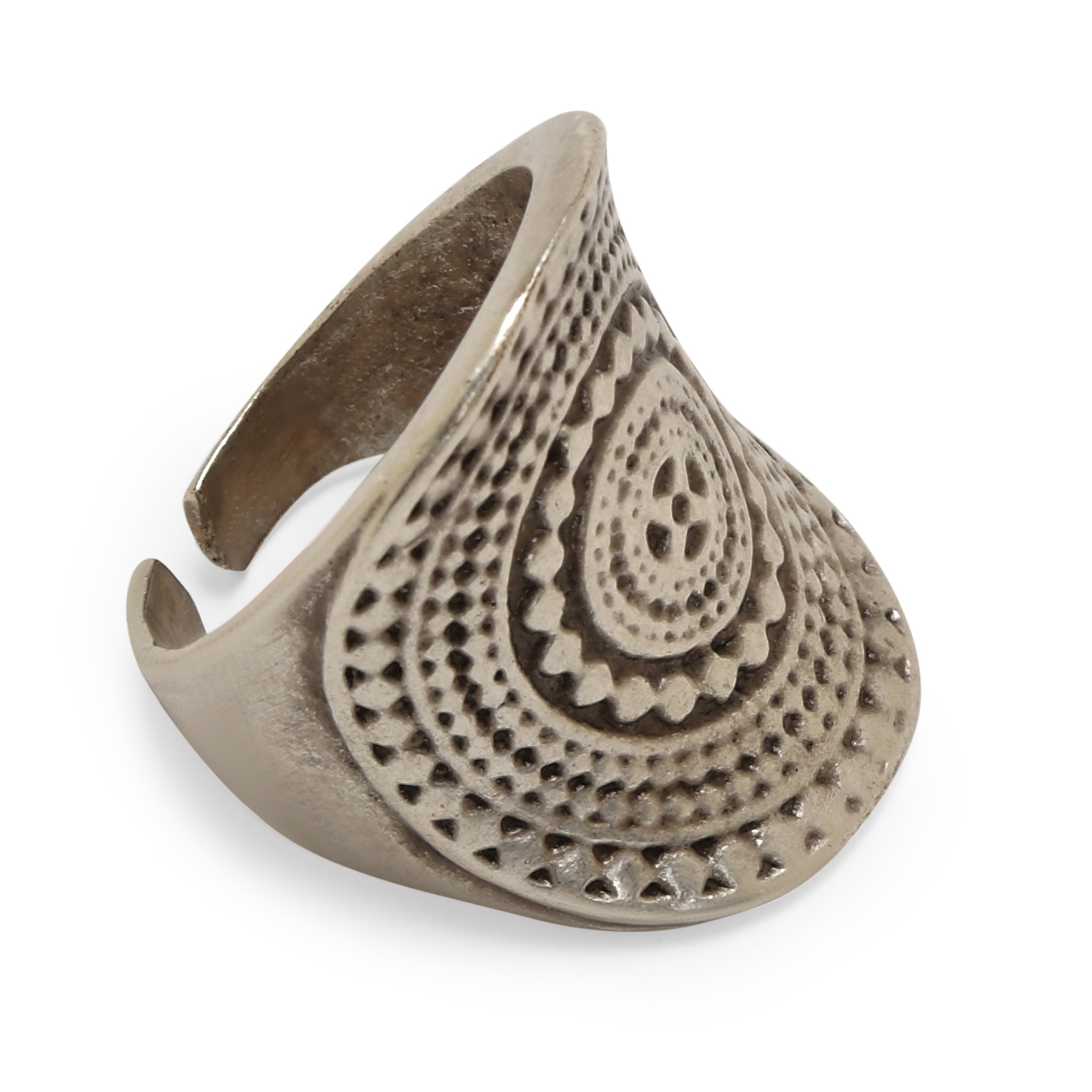 Handmade Boho Brass Ring - ZRC-021 - Image 2