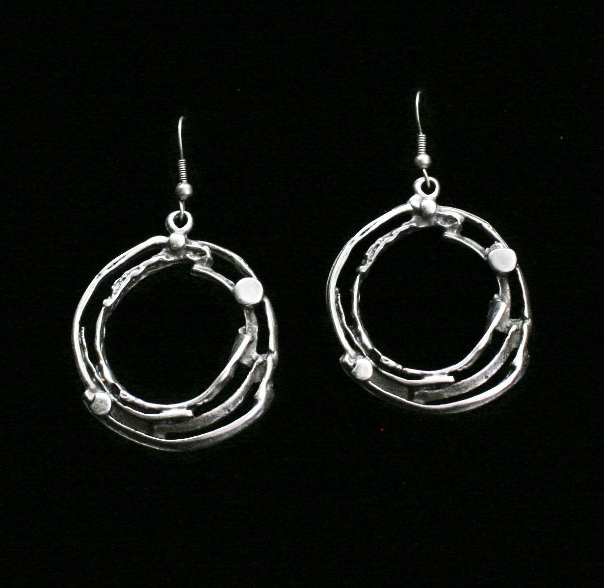 Handmade Pewter Earrings - KU90 - Image 2