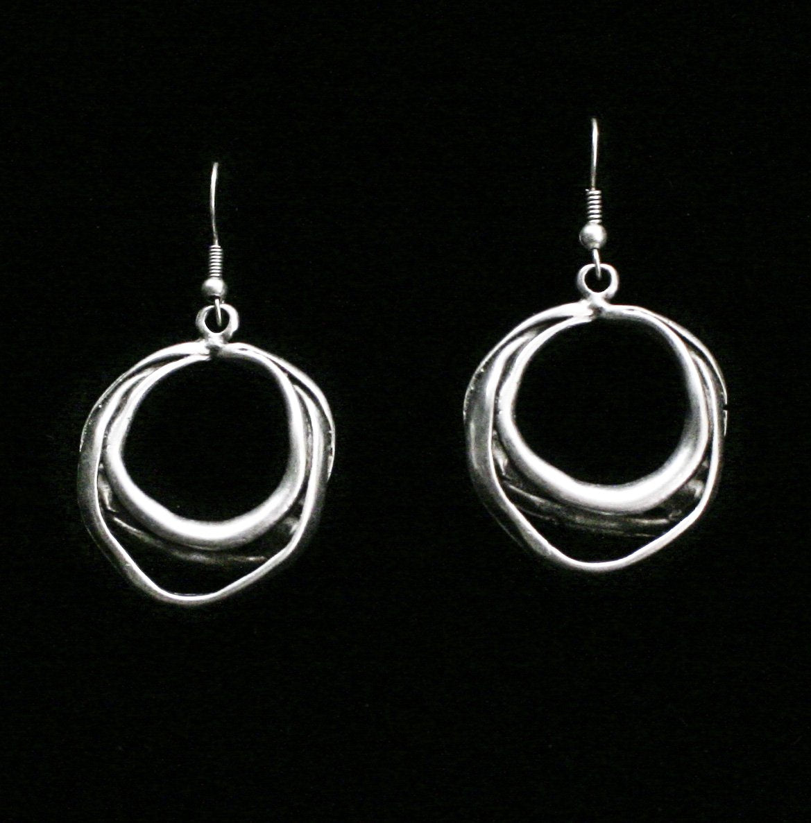 Handmade Pewter Earrings - KU93 - Image 4