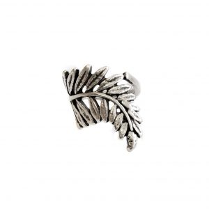 Handmade Leaf Brass Ring - ZRC-014