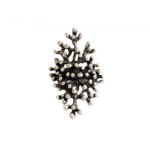 Handmade Spiky Pewter Ring - ZRC-032