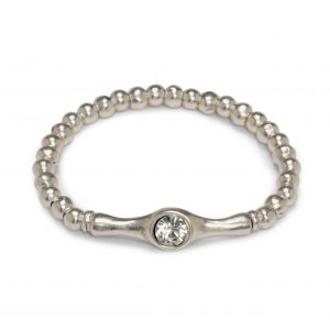 Handmade Crystal Pewter Bracelet - NB2515