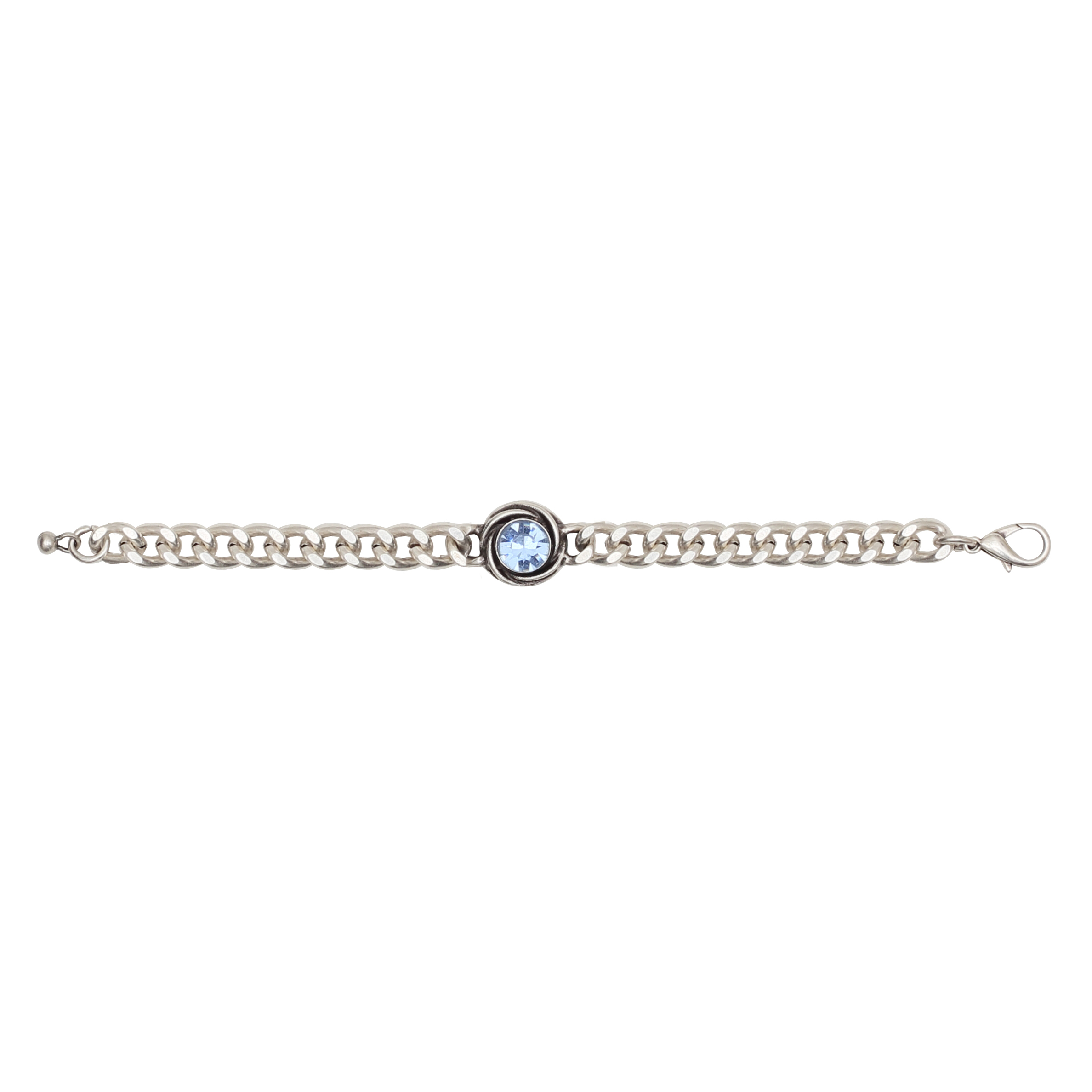 Handmade Crystal Pewter Bracelet - NB2528