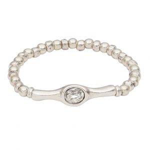 Handmade Crystal Pewter Bracelet - NB2551