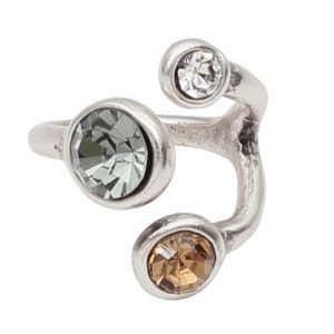 Handmade Crystal Brass Rings - NR6114