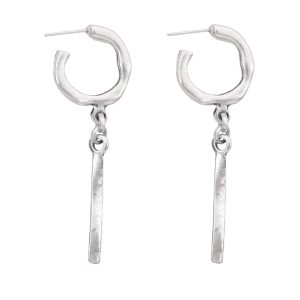 Handmade Pewter  Earrings - 1840