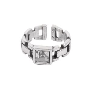 Handmade Crystal Brass Rings - 6806