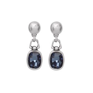 Handmade Crystal Pewter Earrings - 1854