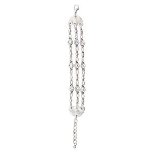 Handmade Crystal Pewter Bracelet - 2833