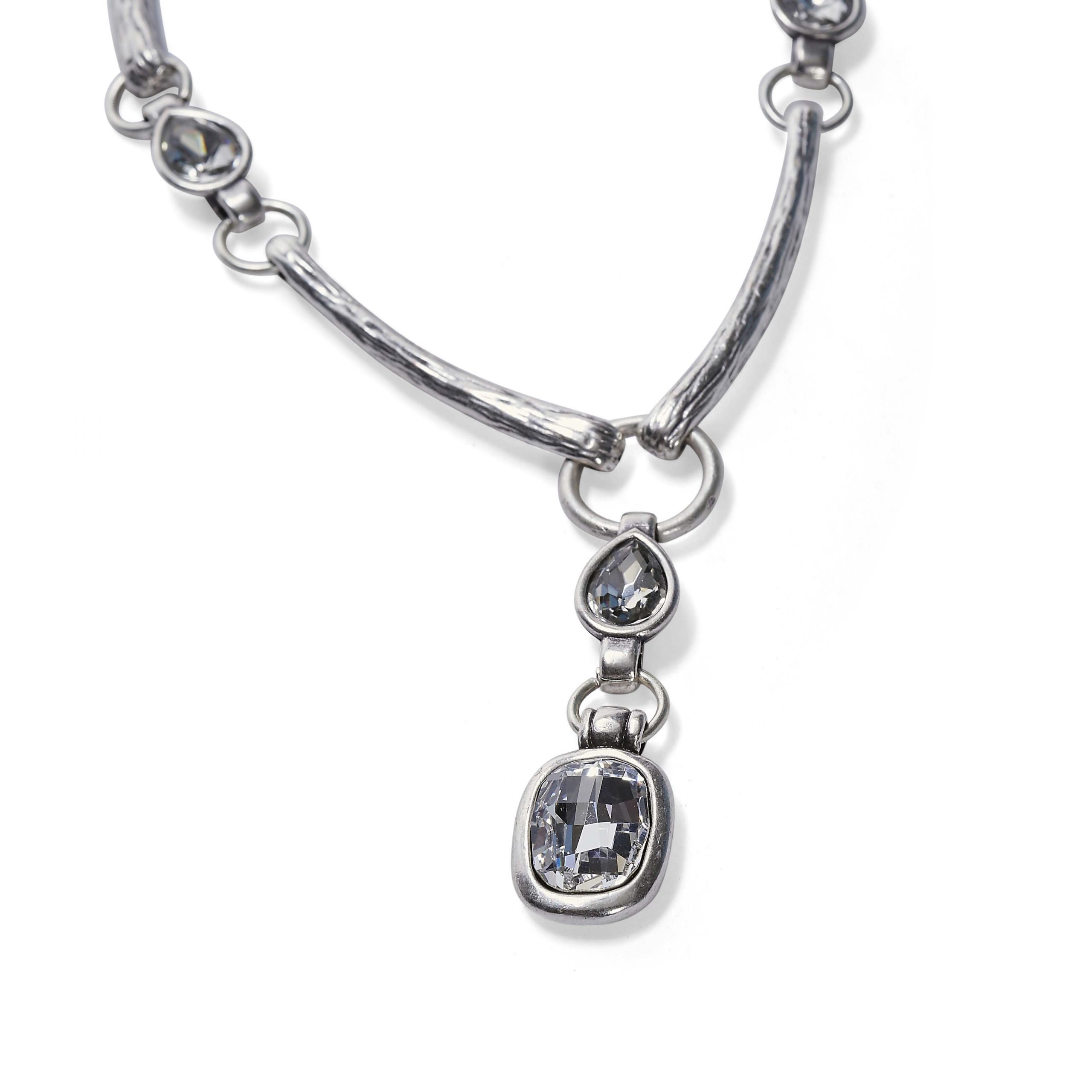Handmade Crystal Pewter Necklace - 3889 - Image 6