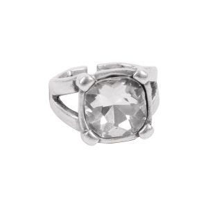 Handmade Crystal Brass Ring - 6830