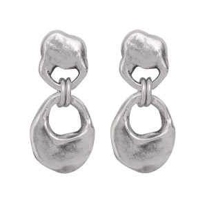 Handmade Pewter Earrings - 1875