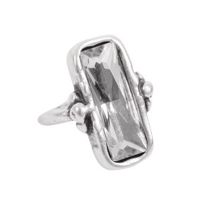 Handmade Crystal Brass Ring - 6814
