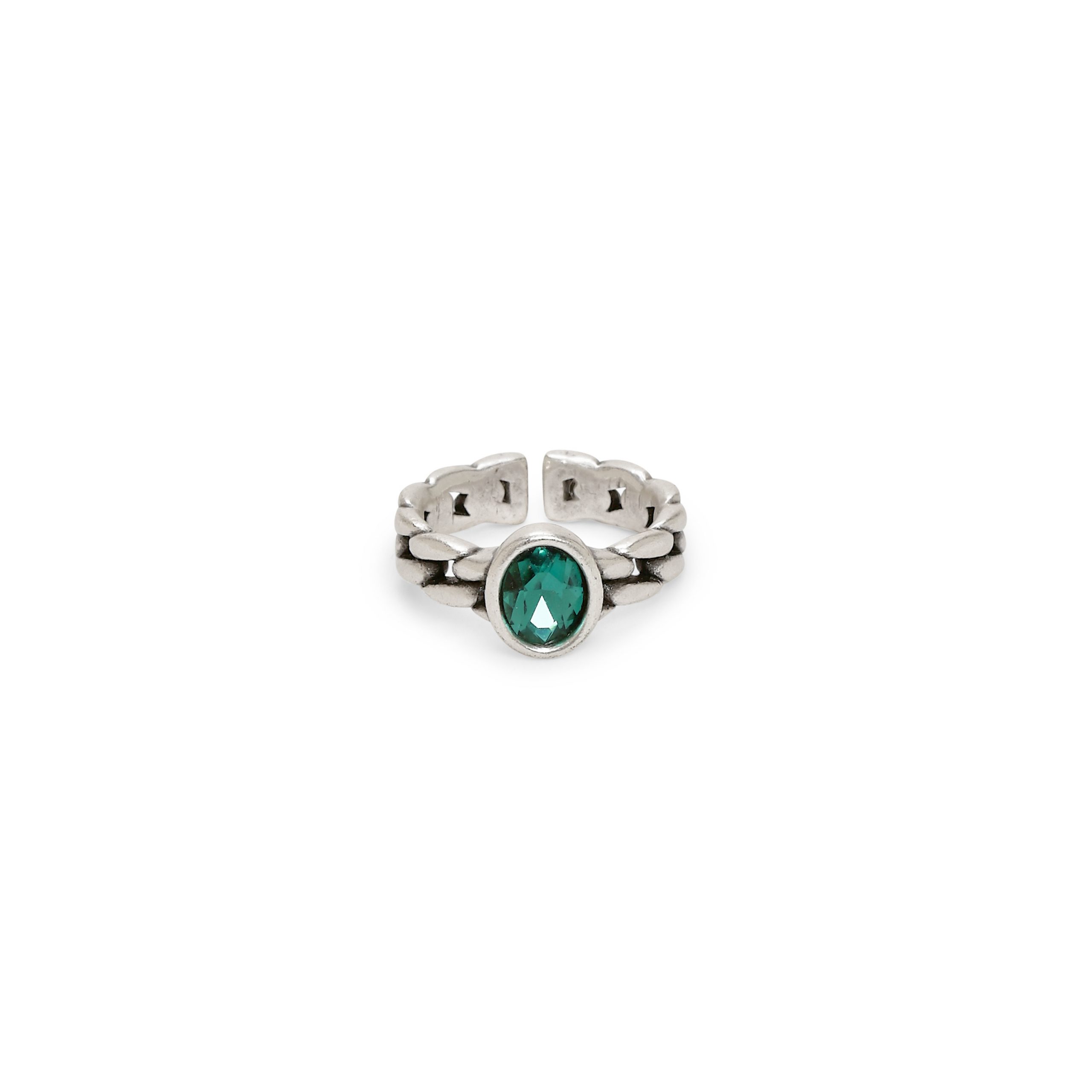 Handmade Crystal Brass Ring - 6851 - Image 4