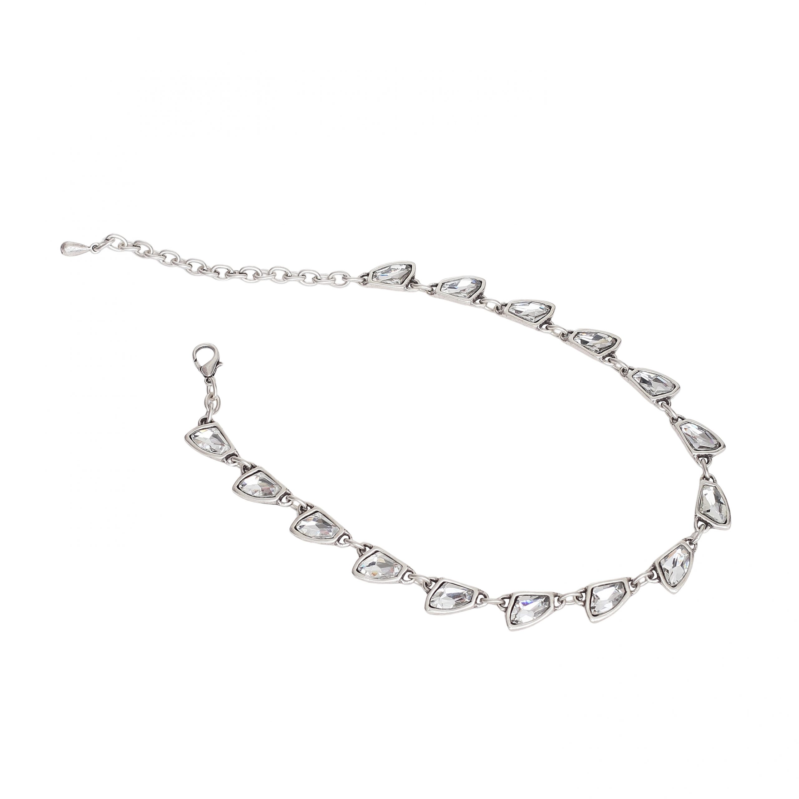 Handmade Treasure Crystal Pewter Necklace - 3919 - Image 3
