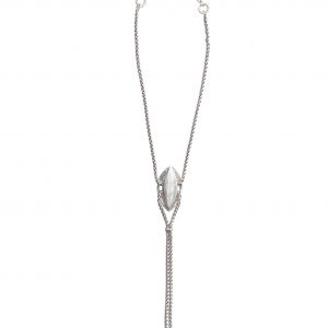 Handmade Tie Pewter Necklace - 3929