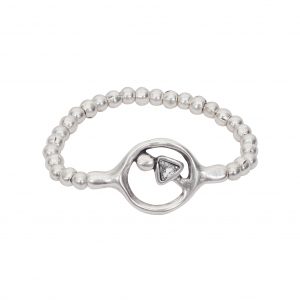 Handmade Crystal Pewter Bracelet - 2903