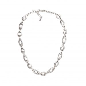 Handmade Boho Pewter Necklace - 3947