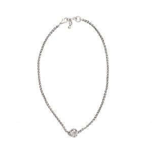 Handmade Pewter Chain Necklace - 3954