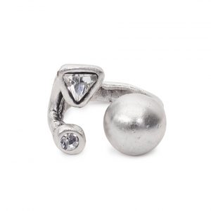 Handmade Crystal Brass Ring - 6901