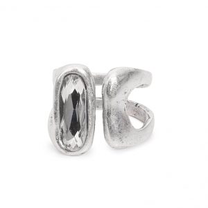 Handmade Crystal Brass Ring - 6904