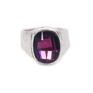 Handmade Crystal Brass Ring - 6910