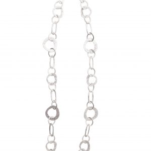 Handmade Chain Pewter Necklace - 3970