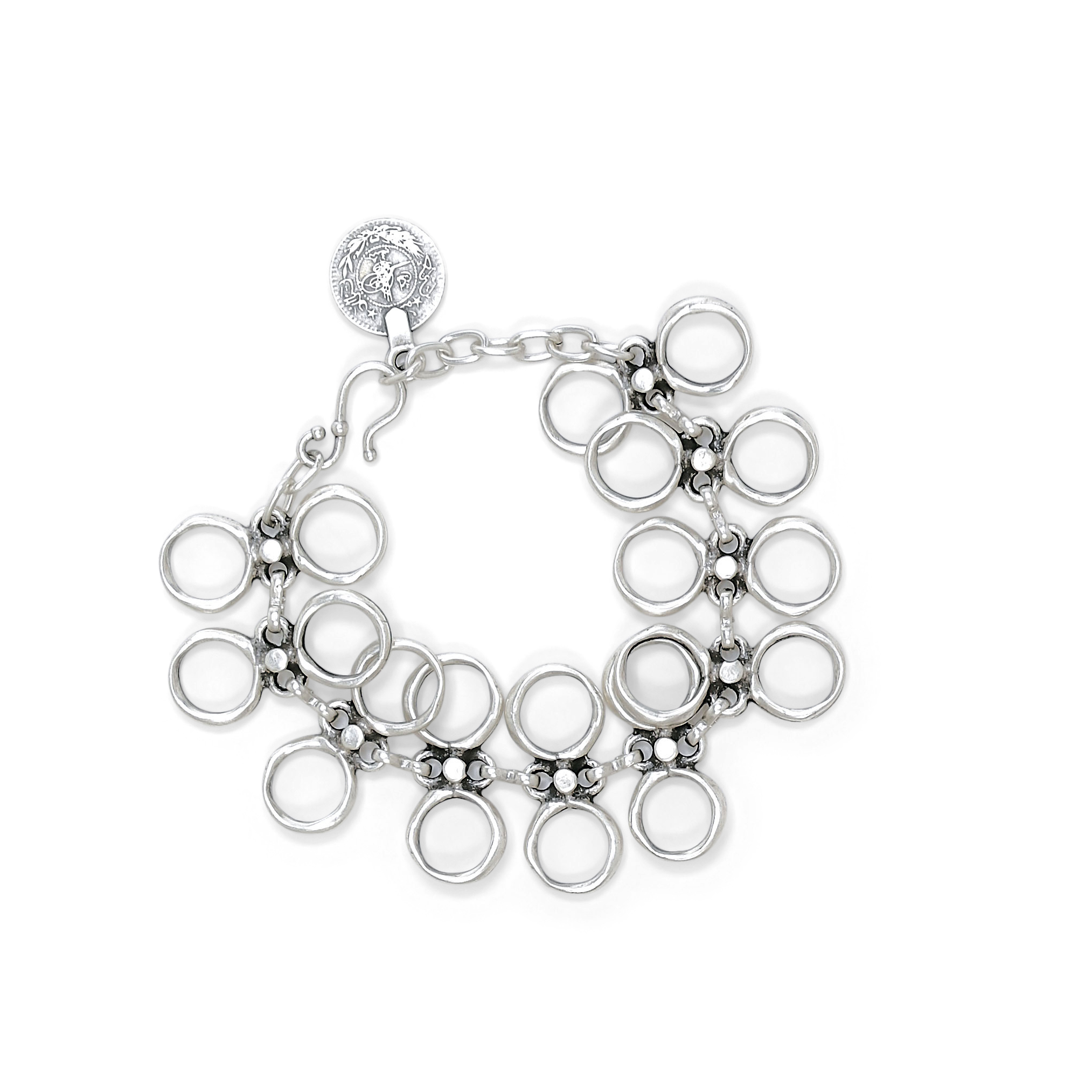 Handmade Pewter Bracelet - 24-207 - Image 2