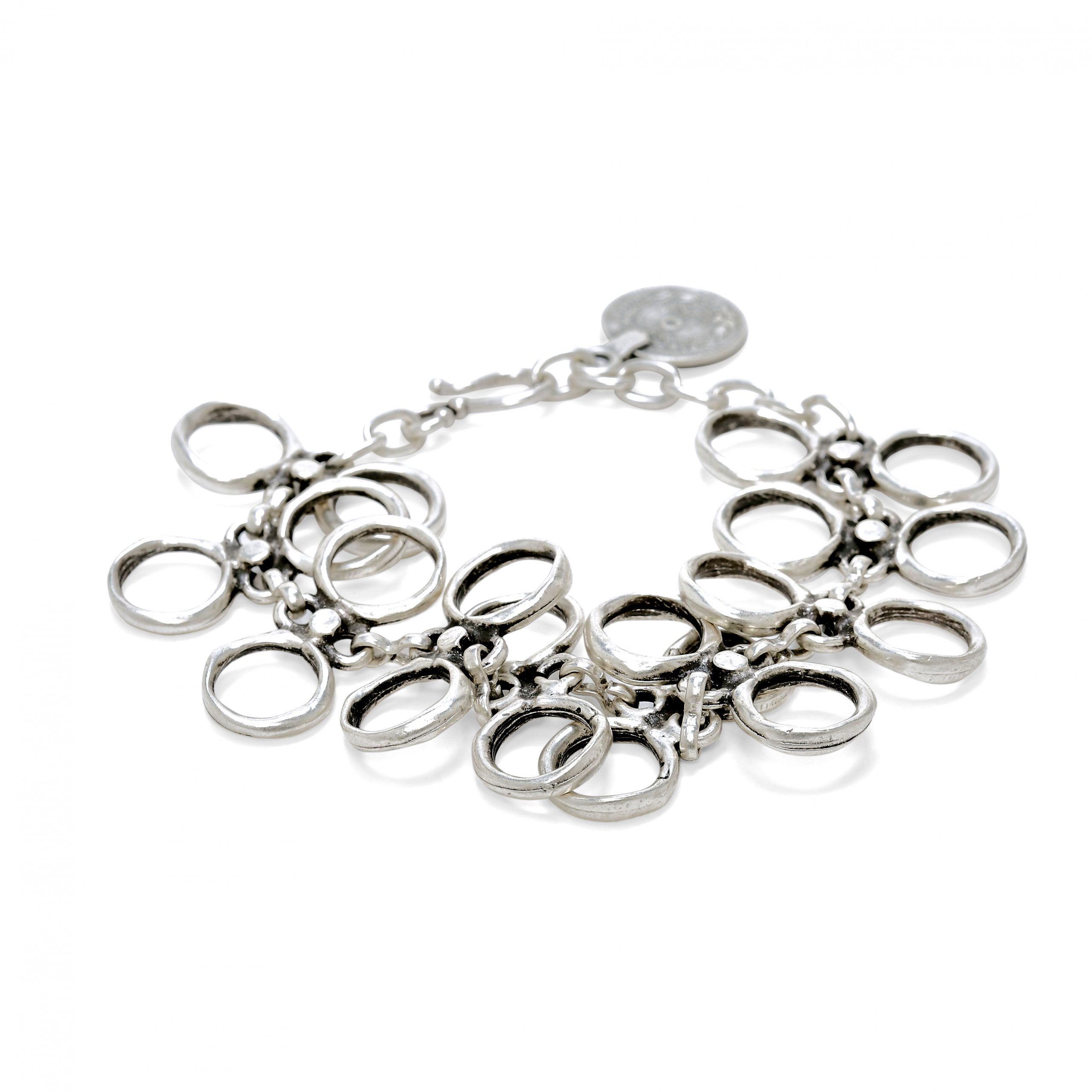 Handmade Pewter Bracelet - 24-207 - Image 3
