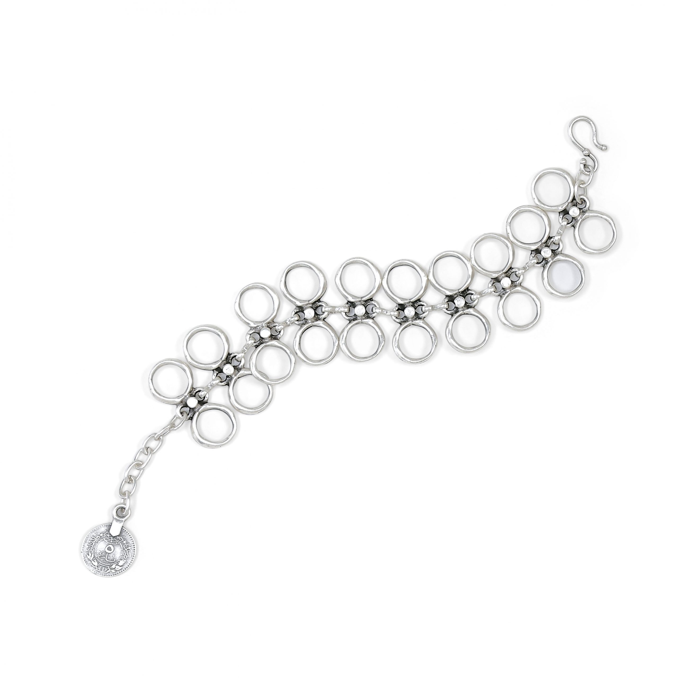 Handmade Pewter Bracelet - 24-207