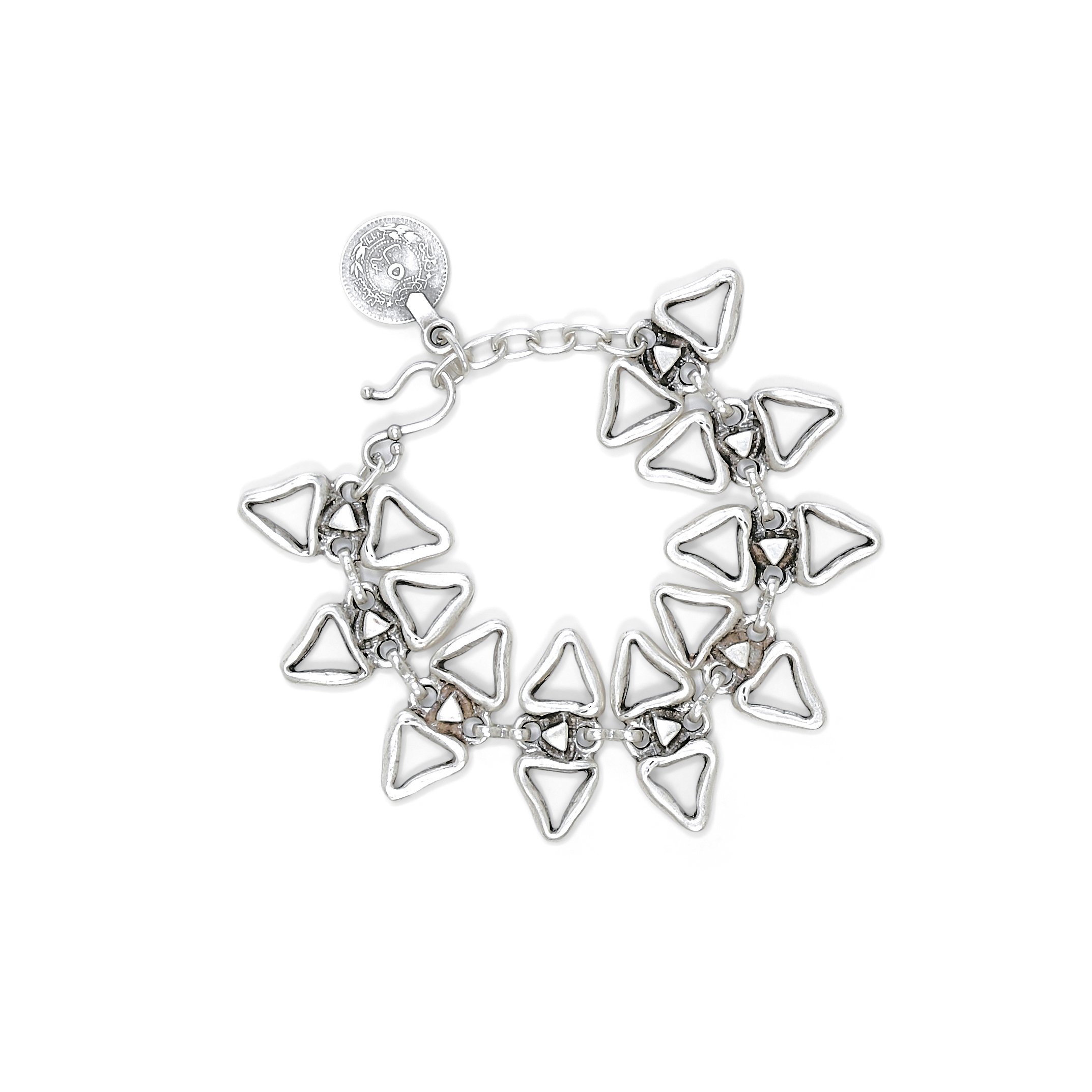 Handmade Pewter Bracelet - 24-217 - Image 2