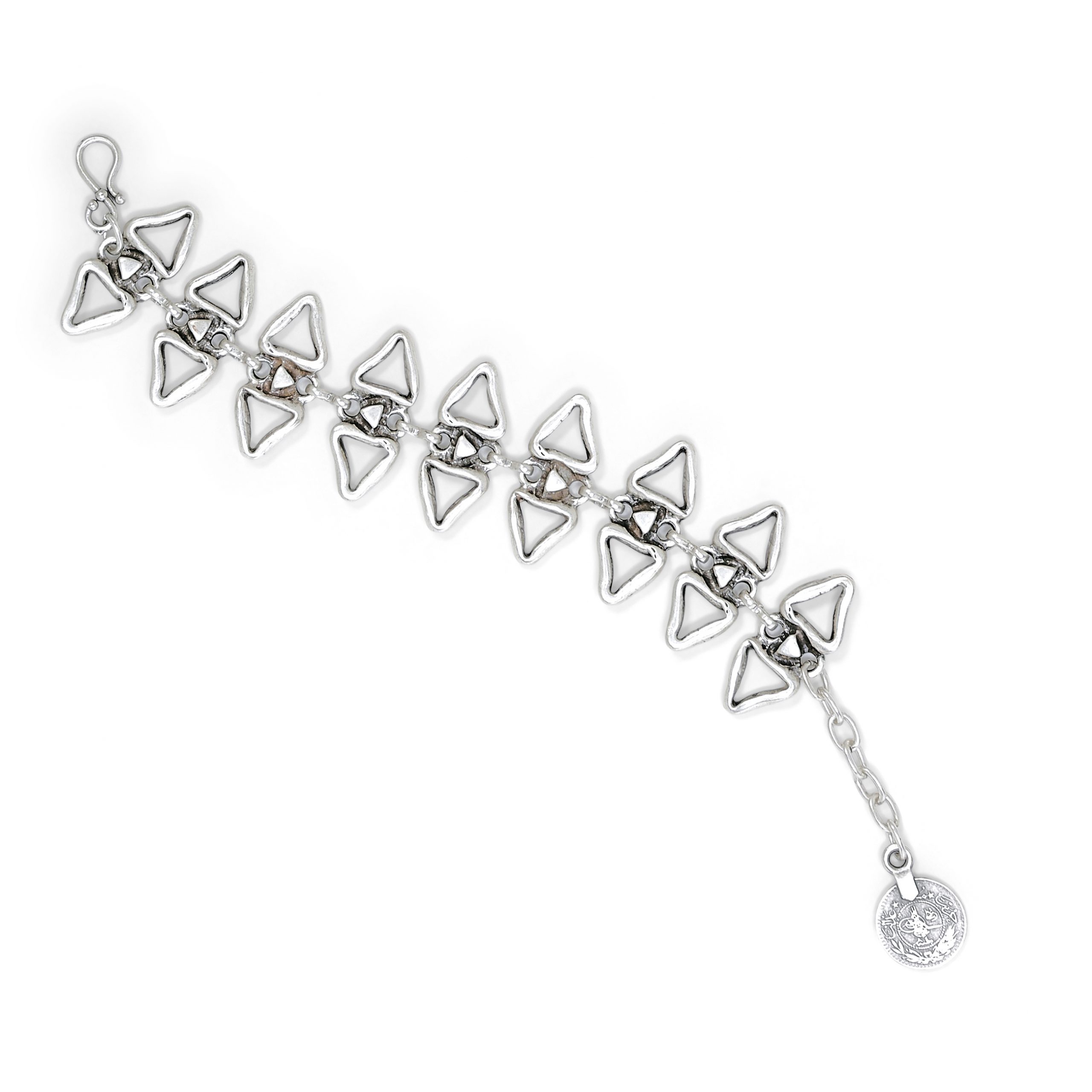Handmade Pewter Bracelet - 24-217